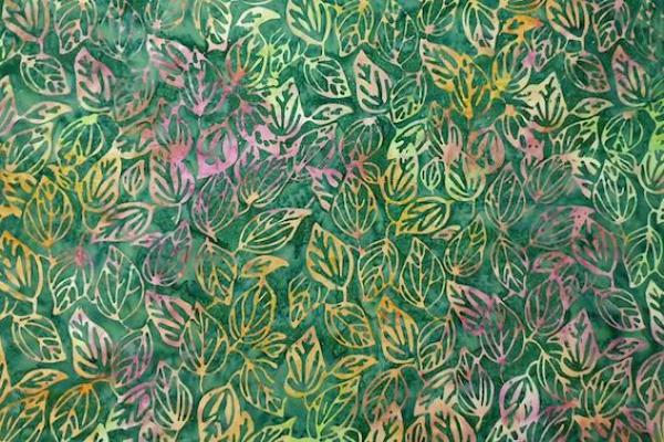 GREEN - Heliotrope - Batikstoff aus Indonesien